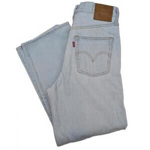 Levi's Premium 27x27 Ribcage Straight Ankle Light Wash Denim Straight Jeans